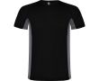 T-shirt de sport en polyester pour homme bicolore 140 g/m² Roly  couleur noir