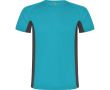 T-shirt de sport en polyester pour homme bicolore 140 g/m² Roly  couleur turquoise