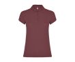 Polo personnalisé en tricot piqué 100% coton pour femme 200 g/m² Roly couleur rouge chiné