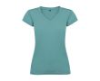 T-shirt pour entreprise en tricot 100% coton pour femme 155 g/m² Roly  couleur bleu lagon