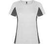 T-shirt de sport en polyester pour femme bicolore 140 g/m² Roly  couleur blanc