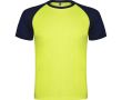 T-shirt de sport manches courtes unisexe polyester 140 g/m² Roly  couleur jaune fluorescent