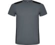 T-shirt de sport unisexe polyester manches courtes 130 g/m² Roly  couleur gris foncé