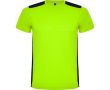 T-shirt de sport unisexe polyester manches courtes 130 g/m² Roly  couleur vert lime