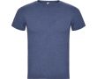 T-shirt chiné en coton et polyester pour homme 150 g/m² Roly  couleur bleu chiné