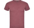 T-shirt chiné en coton et polyester pour homme 150 g/m² Roly  couleur rouge chiné