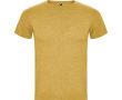T-shirt chiné en coton et polyester pour homme 150 g/m² Roly  couleur jaune foncé