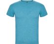 T-shirt chiné en coton et polyester pour homme 150 g/m² Roly  couleur turquoise