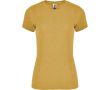 T-shirt chiné en coton et polyester pour femme 150 g/m² Roly  couleur jaune foncé