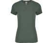 T-shirt chiné en coton et polyester pour femme 150 g/m² Roly  couleur vert chiné
