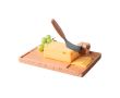 Coupe-fromage avec planche EN BOIS et couteau amovible Boska couleur marron
