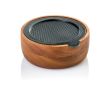 Râpe fine avec récipient en acacia AdHoc CutnServe Table couleur marron