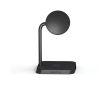 Chargeur sans fil double avec support magnétique de bureau Qi Zens couleur noir