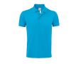 Polo personnalisable en polyester et coton 200 g/m² SOL'S Prime Men couleur cyan