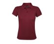 Polo pour femmes en polyester et coton 200 g/m² SOL'S Prime couleur bordeaux