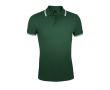 Polo bicolore en coton pour homme 200 g/m2 SOL'S Pasadena couleur vert forêt