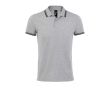 Polo bicolore en coton pour homme 200 g/m2 SOL'S Pasadena couleur noir/gris