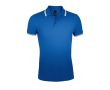 Polo bicolore en coton pour homme 200 g/m2 SOL'S Pasadena couleur bleu
