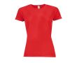 T-shirt de sport pour femmes en polyester 140 g/m² SOL'S Sporty couleur rouge