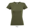 T-shirt économique pour femmes 100% coton 150 g/m² SOL'S Regent couleur vert militaire