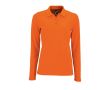 Polo à manches longues en 100% coton pour femme 180 g/m2 SOL'S Perfect couleur orange