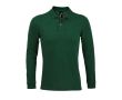Polo à manches longues en 100% coton pour homme 180 g/m2 SOL'S Perfect couleur vert foncé
