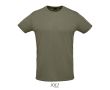 T-shirts techniques sérigraphiés en polyester 130 g/m² SOL'S Sprint  couleur vert militaire