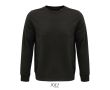 Sweat unisexe avec logo en matériaux écologiques 280 g/m² SOL'S Comet  couleur gris taupe