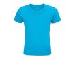 T-shirt pour enfants en coton 100% biologique 175 g/m² SOL'S Pioneer couleur cyan