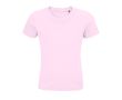 T-shirt pour enfants en coton 100% biologique 175 g/m² SOL'S Pioneer couleur rose pastel