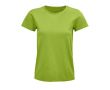 T-shirt publicitaire pour femmes en coton bio 175 g/m² SOL'S Pioneer couleur vert clair