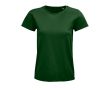 T-shirt publicitaire pour femmes en coton bio 175 g/m² SOL'S Pioneer couleur vert foncé
