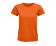 T-shirt publicitaire pour femmes en coton bio 175 g/m² SOL'S Pioneer couleur orange