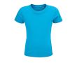 T-shirt pour enfants en coton 100% biologique 150 g/m² SOL'S Crusader couleur cyan