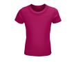 T-shirt pour enfants en coton 100% biologique 150 g/m² SOL'S Crusader couleur fuchsia