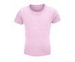T-shirt pour enfants en coton 100% biologique 150 g/m² SOL'S Crusader couleur rose clair 