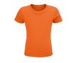 T-shirt pour enfants en coton 100% biologique 150 g/m² SOL'S Crusader couleur orange