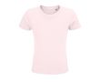 T-shirt pour enfants en coton 100% biologique 150 g/m² SOL'S Crusader couleur rose pastel