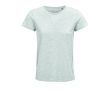 T-shirt pour femmes en coton 100% biologique 150 g/m² SOL'S Crusader couleur gris clair chiné