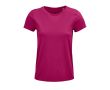 T-shirt pour femmes en coton 100% biologique 150 g/m² SOL'S Crusader couleur fuchsia