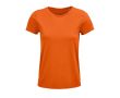 T-shirt pour femmes en coton 100% biologique 150 g/m² SOL'S Crusader couleur orange