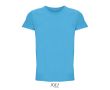 T-shirt unisexe en coton avec col rond SOL'S Crusader 150 g/m² couleur cyan