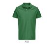 Polo coton peigné homme manches courtes 2 boutons  couleur vert