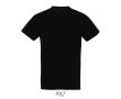 T-shirt unisexe en coton semi-peigné col rond 150 g/m2  couleur noir