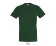 T-shirt unisexe en coton semi-peigné col rond 150 g/m2  couleur vert foncé