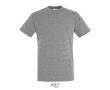 T-shirt unisexe en coton semi-peigné col rond 150 g/m2  couleur gris chiné