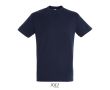 T-shirt unisexe en coton semi-peigné col rond 150 g/m2  couleur bleu ultramarine