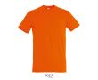 T-shirt unisexe en coton semi-peigné col rond 150 g/m2  couleur orange