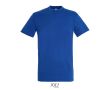 T-shirt unisexe en coton semi-peigné col rond 150 g/m2  couleur bleu roi