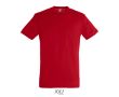 T-shirt unisexe en coton semi-peigné col rond 150 g/m2  couleur rouge